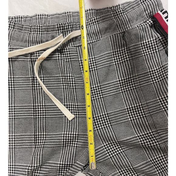 ZARA WOMEN'S Stronger Than Fear PLAID DRAWSTRING PANTS TROUSERS SIZE M - Picture 8 of 14
